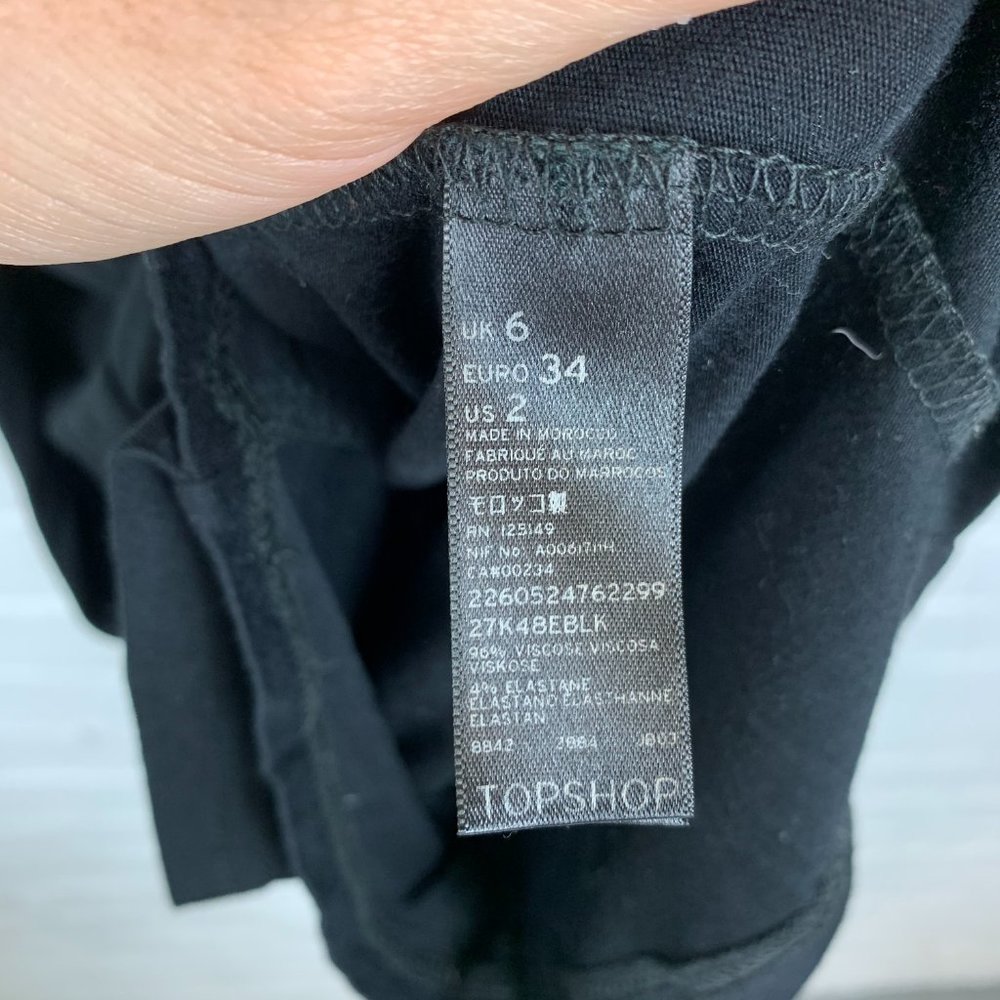 Topshop Straight Pencil Skirts Black Size 2 - Picture 4 of 4